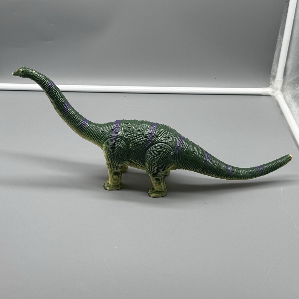 Vintage Jasman Brachiosaurus Dinosaur Figure 1997 PVC Toy Green Purple Rare